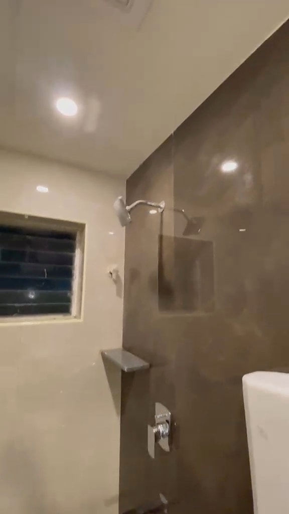 Double sharing — shower and window